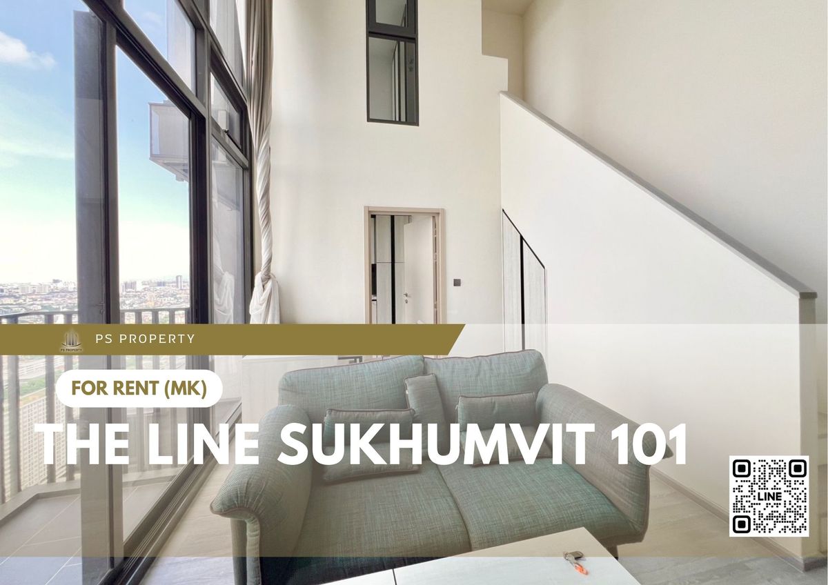 For RentCondoOnnut, Udomsuk : For rent 🔥 THE LINE Sukhumvit 101 🔥 near BTS Punnawithi, complete with furniture and appliances