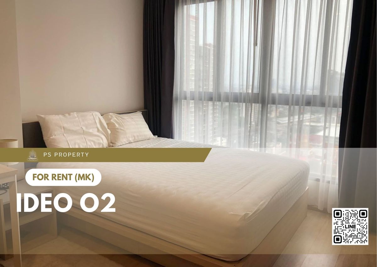 For RentCondoBangna, Bearing, Lasalle : For rent 🔥 IDEO O2 🔥 Fully furnished and equipped with electrical appliances, near BTS Bangna