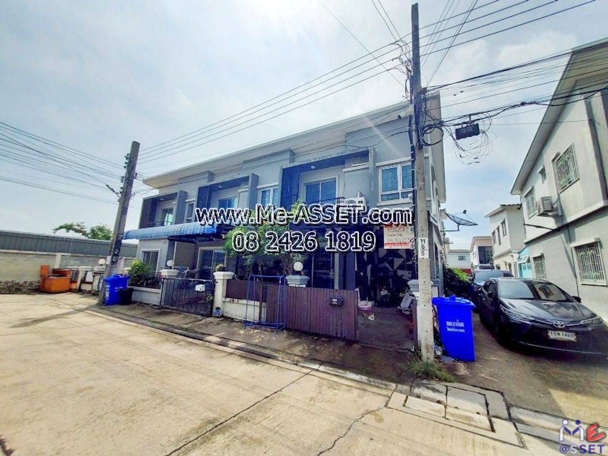 ขายทาวน์โฮมสมุทรปราการ สำโรง : ขายทาวน์เฮ้าส์หลังริม โซนสุวรรณภูมิ-บางนา กม.18 เชื่อมลาดกระบัง บางพลี ใกล้เมกะบางนา ม.หัวเฉียว นิคมอุตสาหกรรม เดินทางสะดวก วงแหวน มอเตอร์เวย์ : มบ.นิรันดร์วิลล์ 10 : 2 ชั้น 19.5 ตร.วา : CODE NN-91398