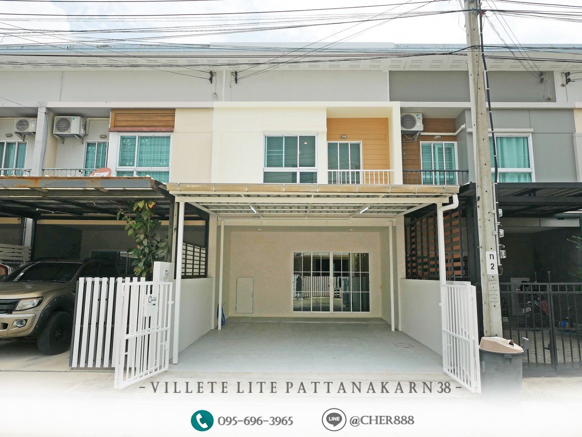 For SaleTownhomePattanakan, Srinakarin : ✨ ✨ Villete Lite Pattanakarn 38 ✨ ✨ 2 -story townhouse, a stunned location near Ekamai Thonglor ❗