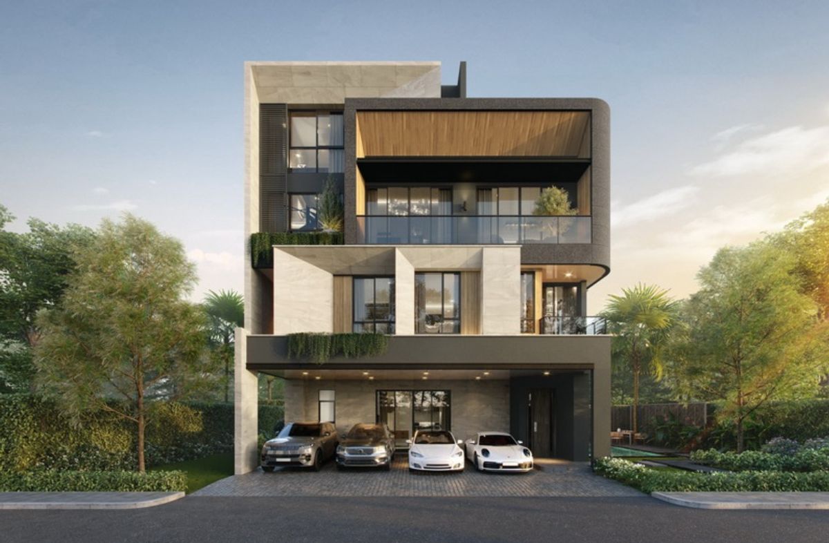 For SaleHousePattanakan, Srinakarin : New house for sale. The Palm Residences. There are many to choose from.