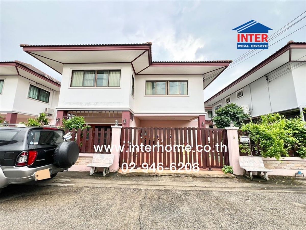 For SaleHouseKaset Nawamin,Ladplakao : 2 storey detached house, 50 sq.w., Chalerm Suwan Soi Nawamin 163 Intersection 17 Nawamin Road, Nuanchan Road, Bueng Kum District, Bangkok
