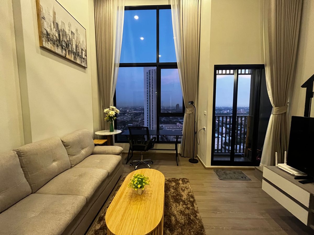 ให้เช่าคอนโดรัตนาธิเบศร์ สนามบินน้ำ พระนั่งเกล้า : 🌟Duplex ห้องใหม่สวยมากเฟอร์นิเจอร์ครบพร้อมเข้าอยู่✨️