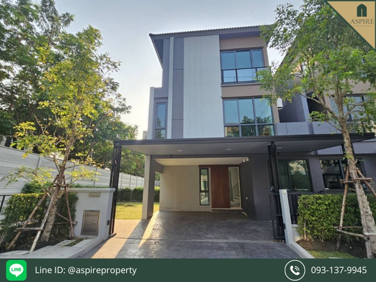 For SaleHouseKasetsart, Ratchayothin : [For Sale] 3-Storey Detached House, Baan Klang Muang The Edition Phahol Ramintra, Next to Thepparak Road, Ready to move in