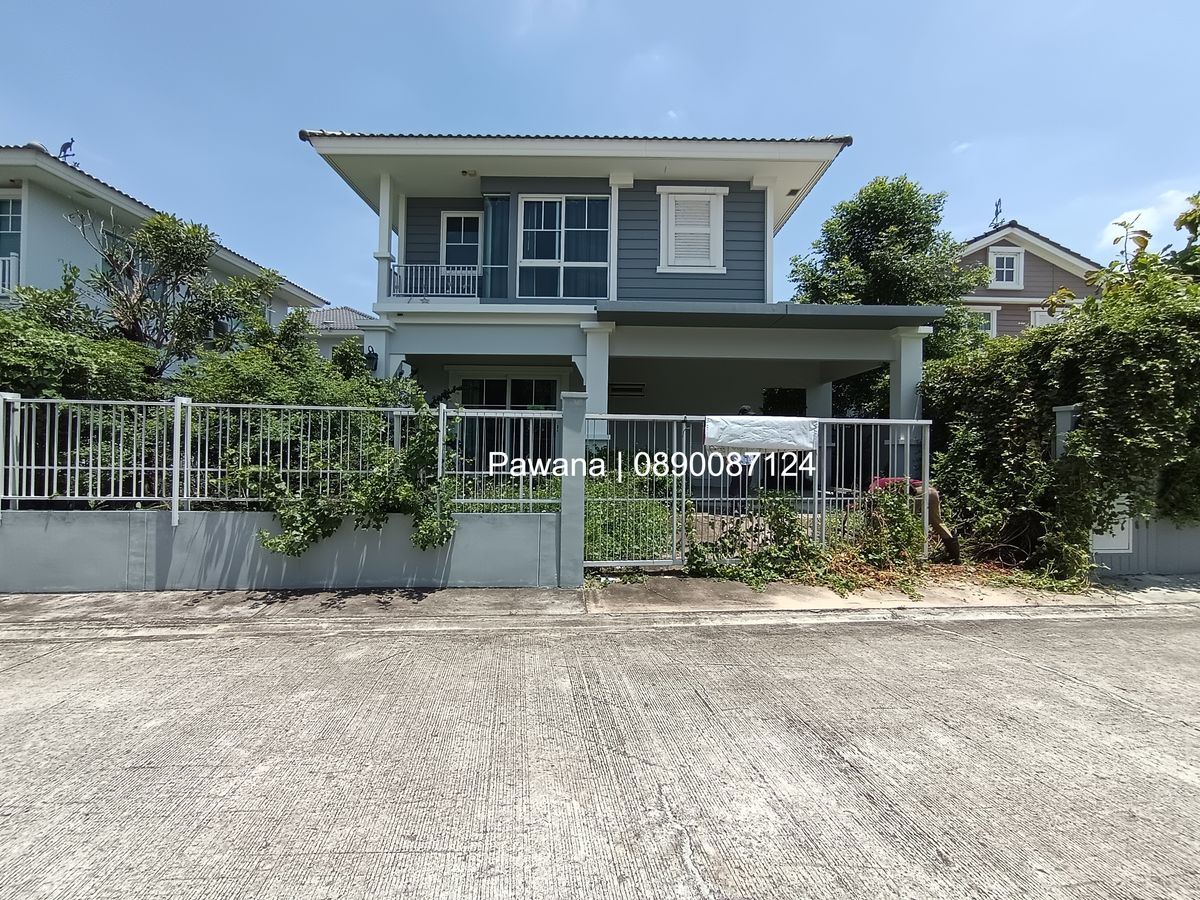 For SaleHouseSamut Prakan,Samrong : Villaggio bangna detached house, area 50.40 sq.w. 3 bedrooms, 3 bathrooms, 1 kitchen for sale 4.39 million baht