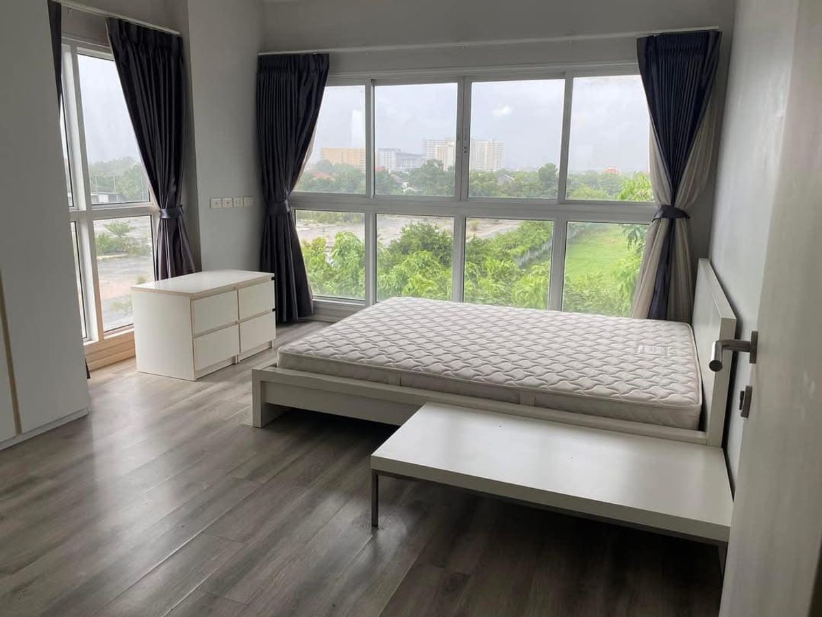 For SaleCondoChaengwatana, Muangthong : (Code N071) Condo Double Lake 1 58 square meters, 5 bedrooms, 2 bedrooms, 2 bathrooms, corner room, new room, never lived in the north-north-north-north side, near the market, easy to find.