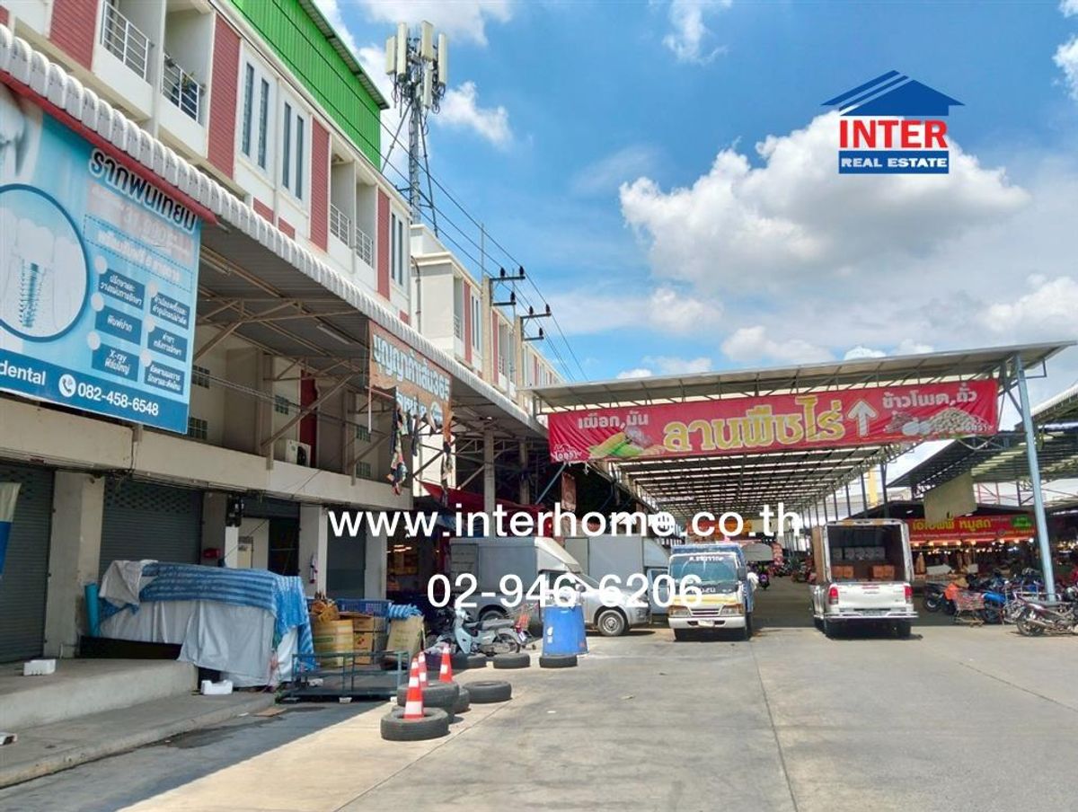 ขายอาคารพาณิชย์ปทุมธานี รังสิต ธรรมศาสตร์ : อาคารพาณิชย์ 3.5 ชั้น 17 ตร.ว. อาคารพาณิชย์ อยู่ในตลาดไอยรา ถนนวิภาวดี คลองหลวง ปทุมธานี