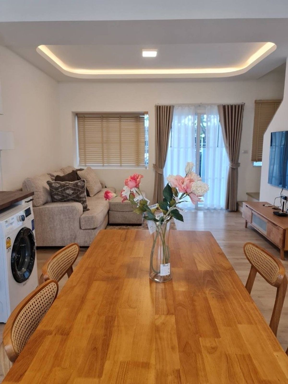 For RentHouseSamut Prakan,Samrong : Single house for rent 🔥 Villaggio Srinakarin-Bangna 🔥 2 bedrooms, 3 bathrooms, fully furnished and equipped with appliances