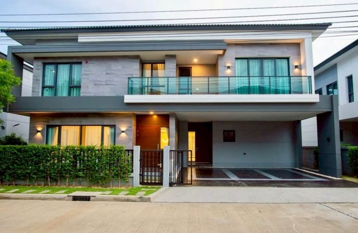 ให้เช่าบ้านบางนา แบริ่ง ลาซาล : LTH12535 – New House FOR SALE at The City Bangna Size 76 SQ.W 351 SQ.M 5 Beds 6 Baths Near Mega Bangna ONLY 189K/Month
