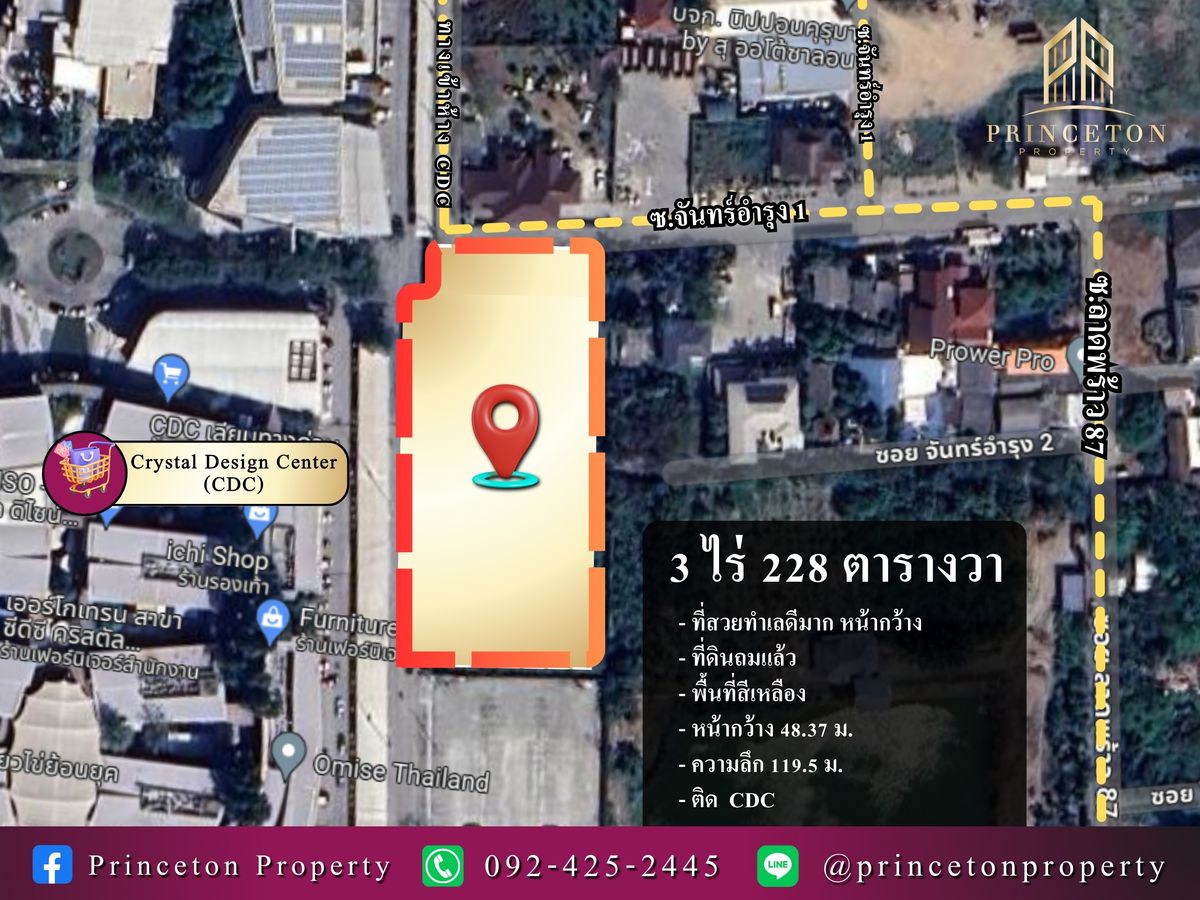 For RentLandYothinpattana,CDC : Land for Rent Yothinpattana 11 next to CDC 📞092-4252445