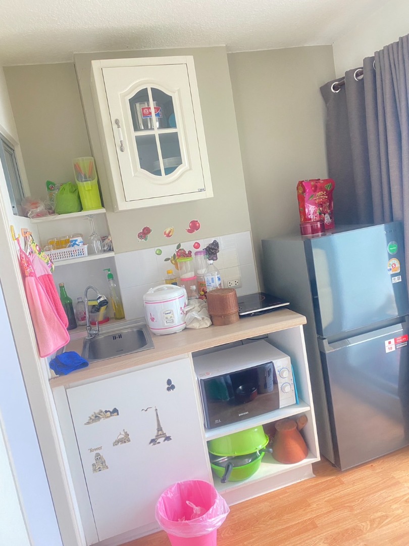 For SaleCondoLadkrabang, Suwannaphum Airport : Urgent sale! LPN On Nut Lat Krabang 2 condo, ready to move in, best price in the project - Size 22.66 sq.m., 3rd floor, Building C - 1 bedroom, 1 bathroom - Furniture, electrical appliances (air conditioner, refrigerator, washing machine)  - Price 1,100,0