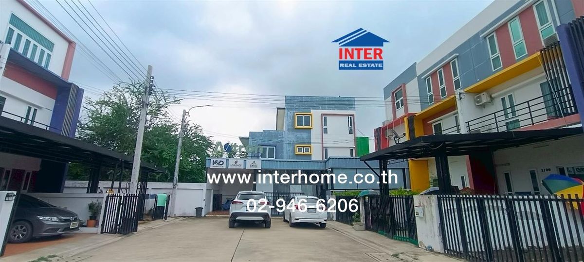 For SaleTownhomeNonthaburi, Bang Yai, Bangbuathong : 2 -story townhouse, 45.3 sq.w., The Happy Nes Village, Lat Pla Duk Temple, Soi Lat Pla Duk Temple Kanchanaphisek Road Bang Phai Canal Road, Bang Bua Thong, Nonthaburi