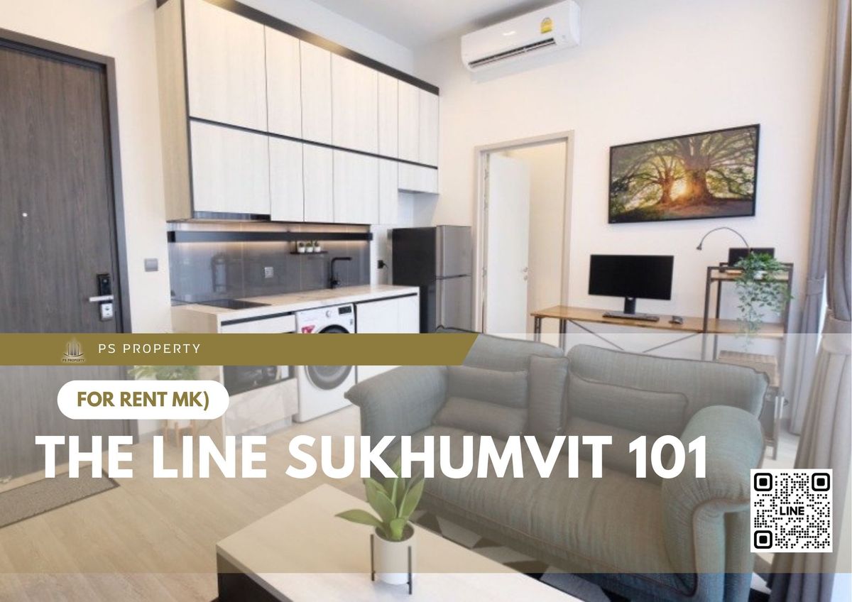 For RentCondoOnnut, Udomsuk : For rent 🔥 THE LINE Sukhumvit 101 🔥 near BTS Punnawithi, complete with furniture and appliances