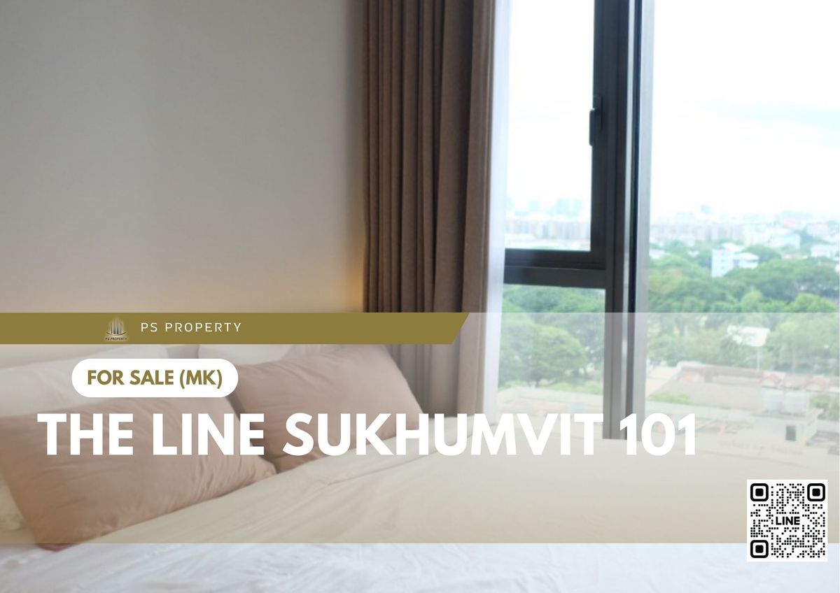 For SaleCondoOnnut, Udomsuk : Urgent sale 📍 THE LINE Sukhumvit 101 📍 Near BTS Punnawithi, complete with furniture and electrical appliances