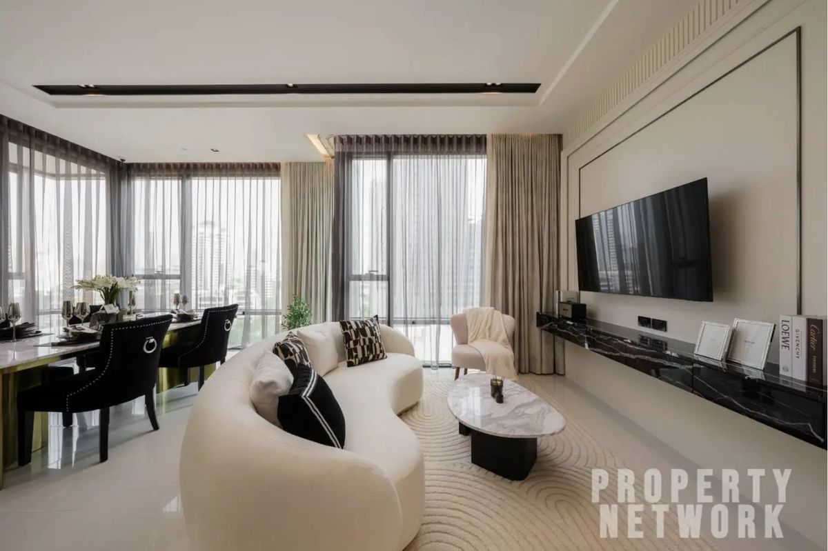 ให้เช่าคอนโดสุขุมวิท อโศก ทองหล่อ : คอนโด 2 ห้องนอนที่ทันสมัยให้เช่าที่ Bangkok Thonglor-ชั้น 12 | 91 ตารางเมตร | ใกล้ bts thong lo