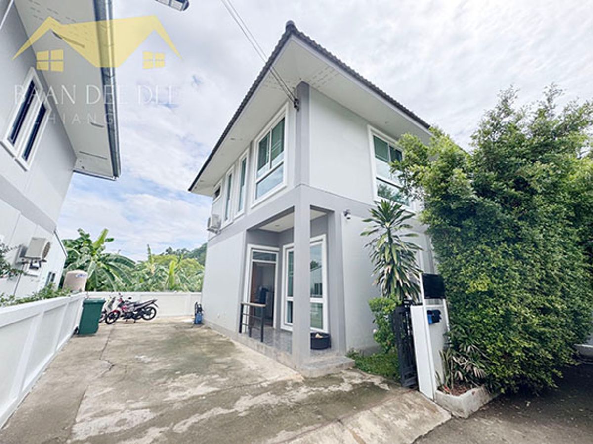 For RentHouseChiang Mai : House with private pool Rent 38,000 baht per month, near Central Airport, only 10 minutes. No.9H884