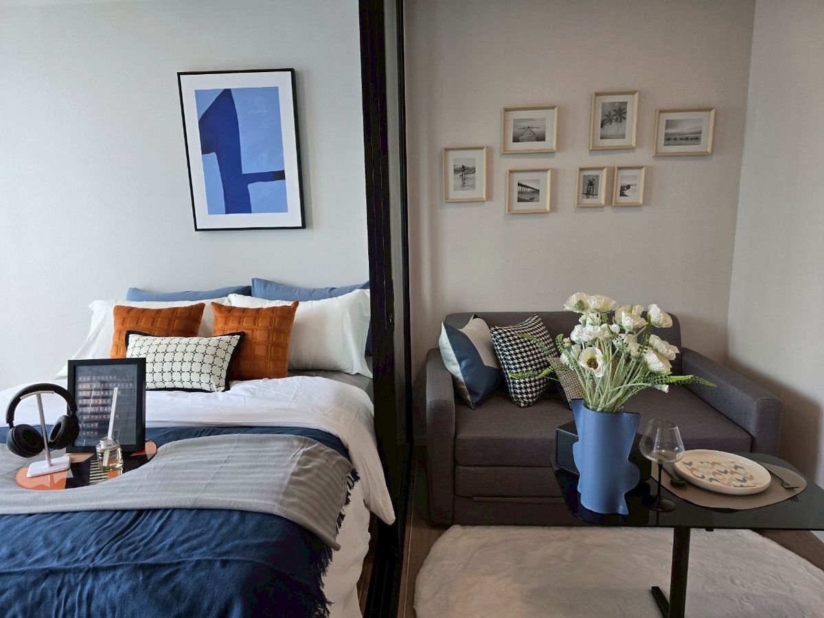 For RentCondoRatchadapisek, Huaikwang, Suttisan : 🔥For urgent rent🔥Atmoz Ratchada - Huai Khwang, fully furnished room as shown in the picture, near international school, ready to move in