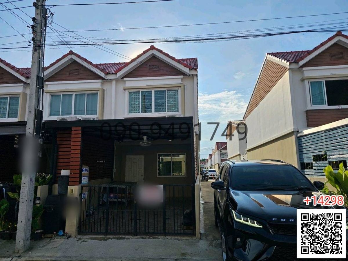 For SaleTownhomeLadkrabang, Suwannaphum Airport : Rent a 2 -story townhouse, Ban Phisan Suvarnabhumi, Project 2/1 (Bang Chalong)