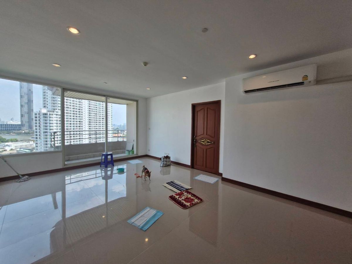 ให้เช่าคอนโดวงเวียนใหญ่ เจริญนคร : 94sqm Brand New, Riverside 2 beds Watermark for rent