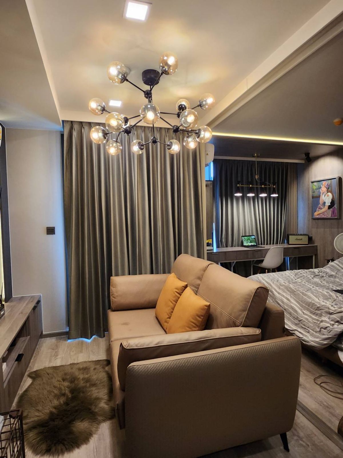 For RentCondoRatchadapisek, Huaikwang, Suttisan : 😹 MAESTRO 19 Ratchada 19 - Vipha | Pet-Friendly 1-Bedroom Condo near MRT Ratchada – Fully Furnished | THB 17,000/month