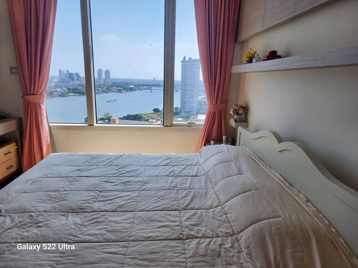 ให้เช่าคอนโดวงเวียนใหญ่ เจริญนคร : 94sqm Beautiful, Riverside 2 bedrooms condo for rent at Watermark