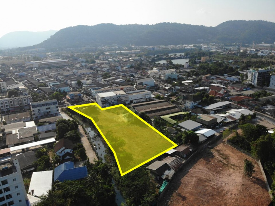 For SaleLandPhuket : 2.8 Rai of Prime Land for Sale in Phuket City, Opposite Bangkok Hospital | Ideal for Condo, Hotel, Wellness Project | City Center Location
