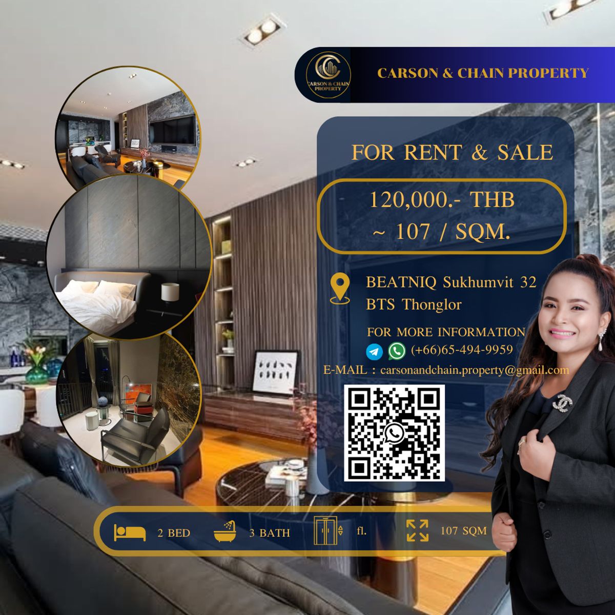 ให้เช่าคอนโดสุขุมวิท อโศก ทองหล่อ : BEATNIQ Sukhumvit 32