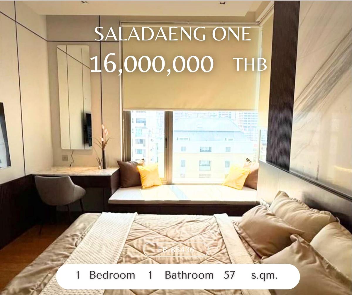 For SaleCondoSilom, Saladaeng, Bangrak : Saladaeng One คอนโดหรู ห้องมุม ขายพร้อมผู้เช่า วิวเมืองอลังการมาก