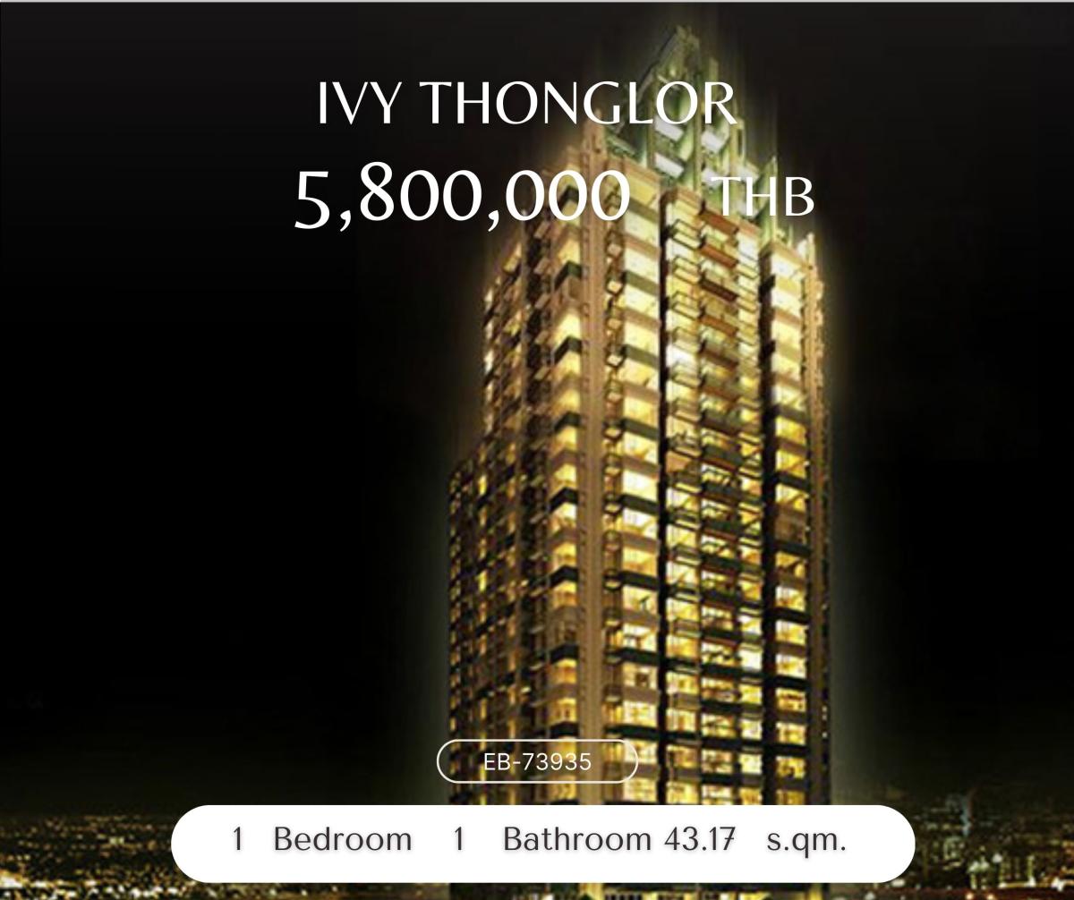For SaleCondoSukhumvit, Asoke, Thonglor : Ivy Thonglor โครงการให้ความสงบและเป็นส่วนตัว ด้วยสไตล์ Art Deco High Rise