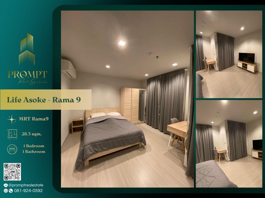 For RentCondoRama9, Petchburi, RCA : KL02286 - Life Asoke - Rama 9 :  ไลฟ์ อโศก - พระราม 9 - MRT Rama9 / CentralRama9 / ARL Makkasan