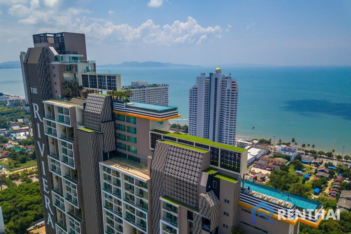 For SaleCondoPattaya, Bangsaen, Chonburi : Rare item hot sale The Riviera Jomtien studio 22 sqm This price is for one room only