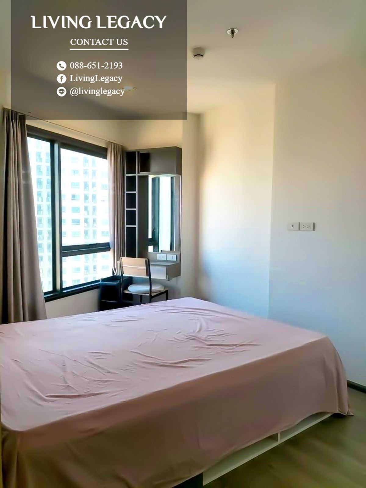 For RentCondoPattanakan, Srinakarin : LWEKEUV0 Condo for Rich Park @ Triple Station 27 sq.m., Floor 18 Line ID: @LivingLegacy