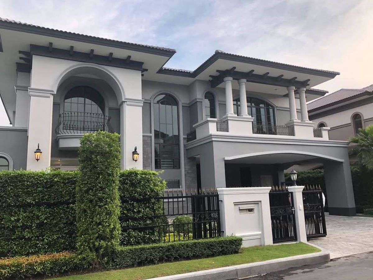 ขายบ้านปิ่นเกล้า จรัญสนิทวงศ์ : 🏡 ขายบ้านใหม่ยังไม่เคยเข้าอยู่ บ้านเดี่ยว 2 ชั้น สไตล์ Spanish ในโครงการหรู The Grand Pinklao โซน Alpina