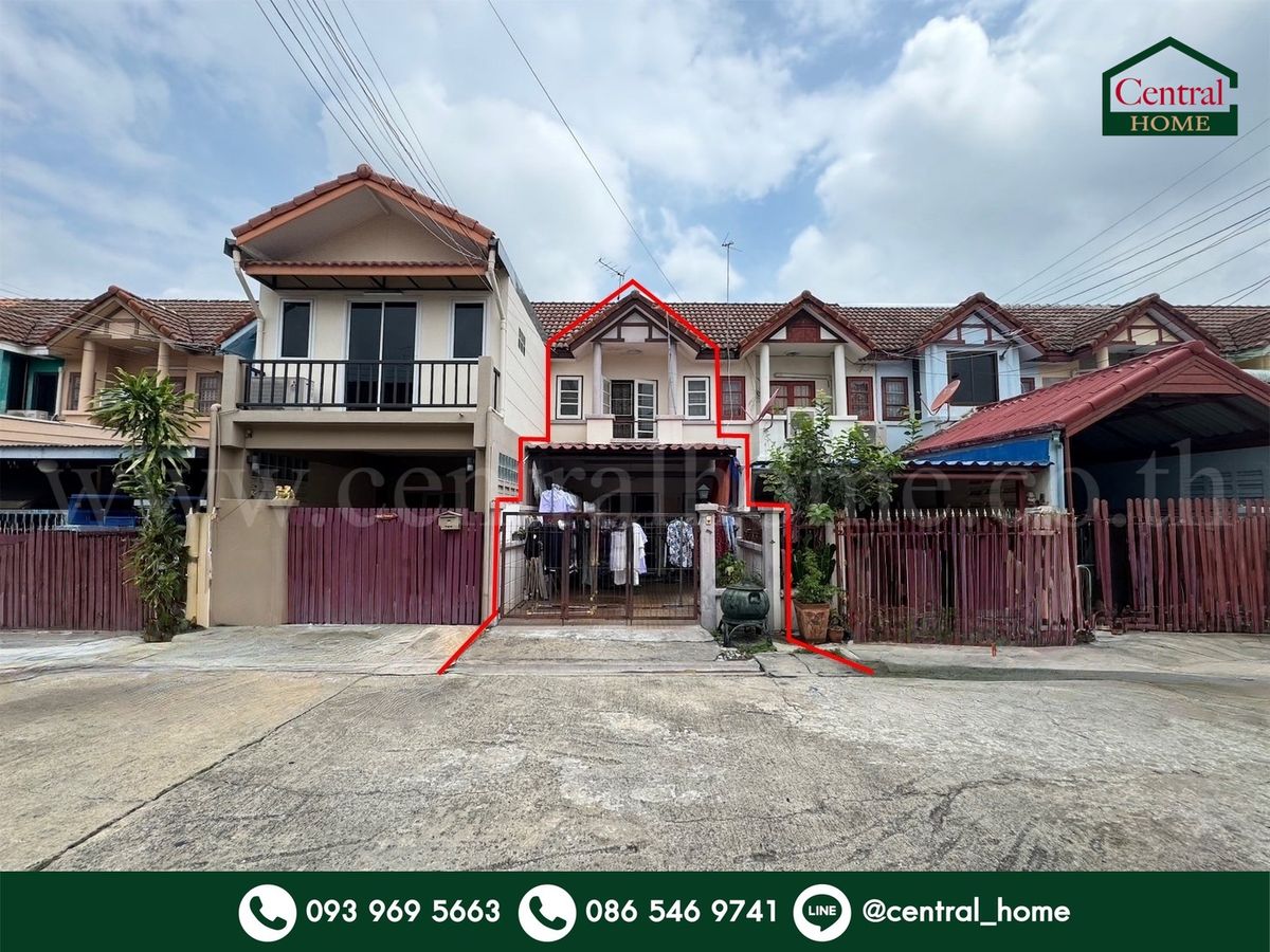 For SaleTownhomeChaengwatana, Muangthong : Townhouse Flawberry Home, Soi Wat Salak Nuea near Muang Thong Thani