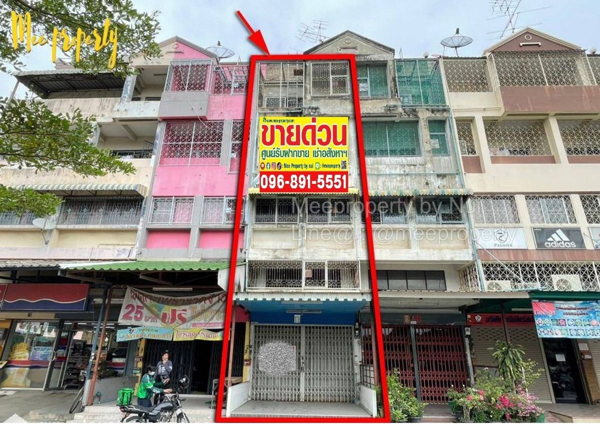 ขายอาคารพาณิชย์พุทธมณฑล ศาลายา : 🏢 ขายด่วน ตึกแถว 4 ชั้นครึ่ง ติดเลียบคลองทวีวัฒนา ซ.หมู่บ้านเศรษฐกิจ ขนาดที่ดิน: 18.8 ตารางวา  ทำเลดี เหมาะสำหรับสร้างที่อยู่อาศัย สำนักงาน ร้านอาหาร ร้านกาแฟ หรือห้องพักให้เช่า ME-209