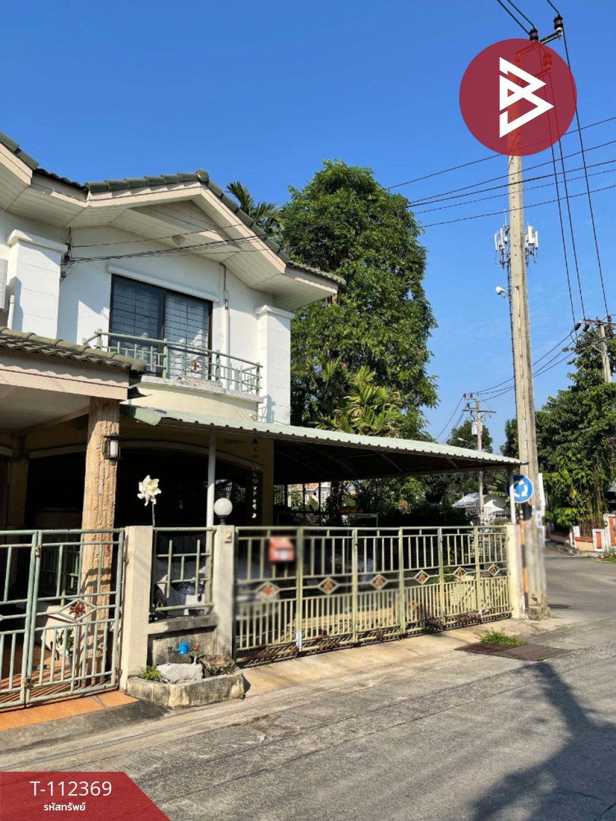 For SaleNonthaburi, Bang Yai, Bangbuathong : Twin house for sale behind the corner of the village is full. Rattanathibet 38 Bang Kraso Nonthaburi