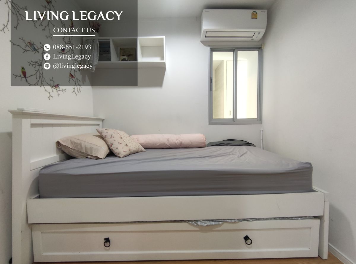 ให้เช่าคอนโดพัฒนาการ ศรีนครินทร์ : LV6D6IFU ให้เช่าคอนโด Lumpini Place Srinakarin - Huamark Station 52 ตร.ม. ชั้น 25 ตึก B line id : @livinglegacy