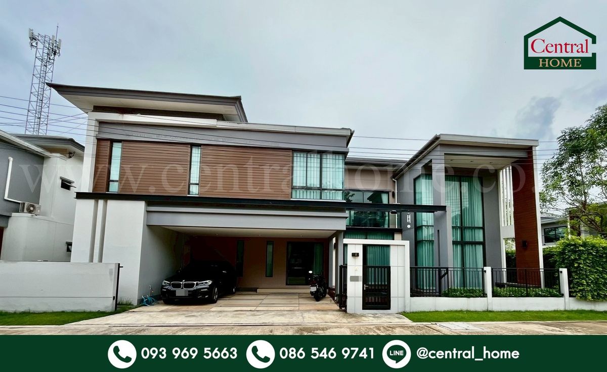 For SaleHouseRama5, Ratchapruek, Bangkruai : Detached house, Thana Habi Tet Pinklao - Sirindhorn with solar cells