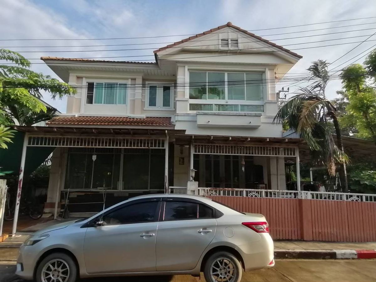 ขายบ้านลาดกระบัง สุวรรณภูมิ : ขายบ้านเดี่ยว หลังมุม หน้าสวน ทำเลที่ดีที่สุด