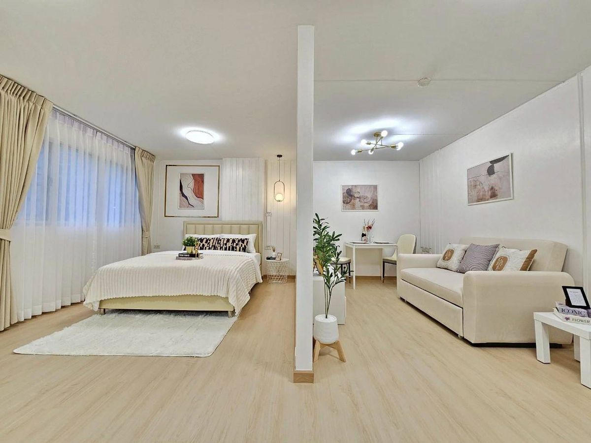 For SaleCondoLadprao101, Happy Land, The Mall Bang Kapi : 🌸 Condo for sale, corner room, Lumpini 37 sqm. Next to Lat Phrao 111 Road, near MRT, Bang Kapi, Bangkok