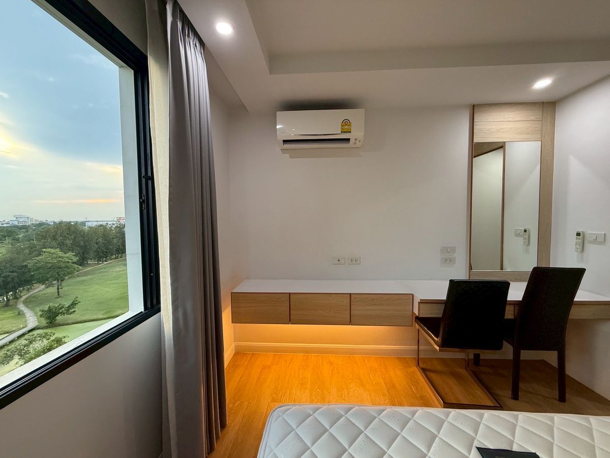ให้เช่าคอนโดพุทธมณฑล ศาลายา : V Condo Salaya ชั้น 8 ตึก 3  วิวสนามกอล์ฟ บรรยากาศดีมาก