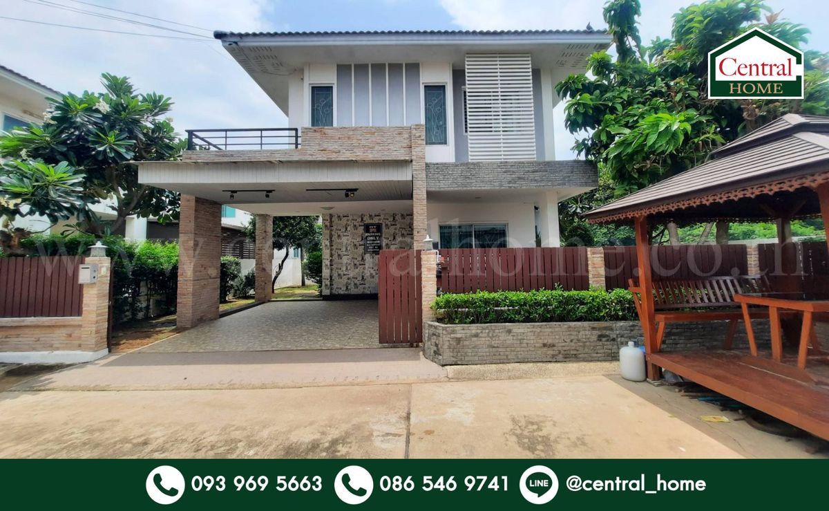 For SaleHousePathum Thani,Rangsit, Thammasat : Detached house, Phatrada Villa, Pathum Thani, the cheapest price