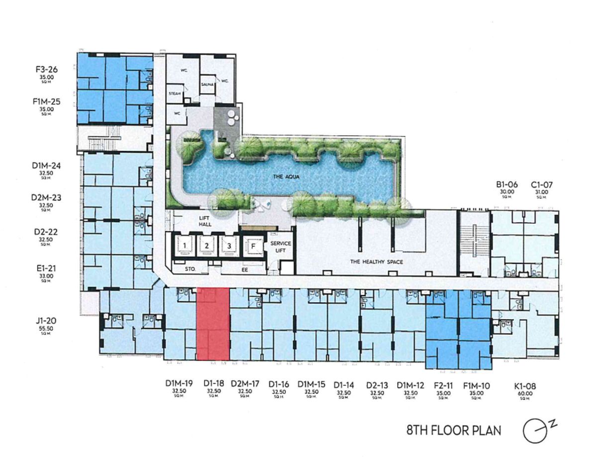 Sale DownCondoAri,Anusaowaree : Down payment, 8th floor 32.5 sqm.