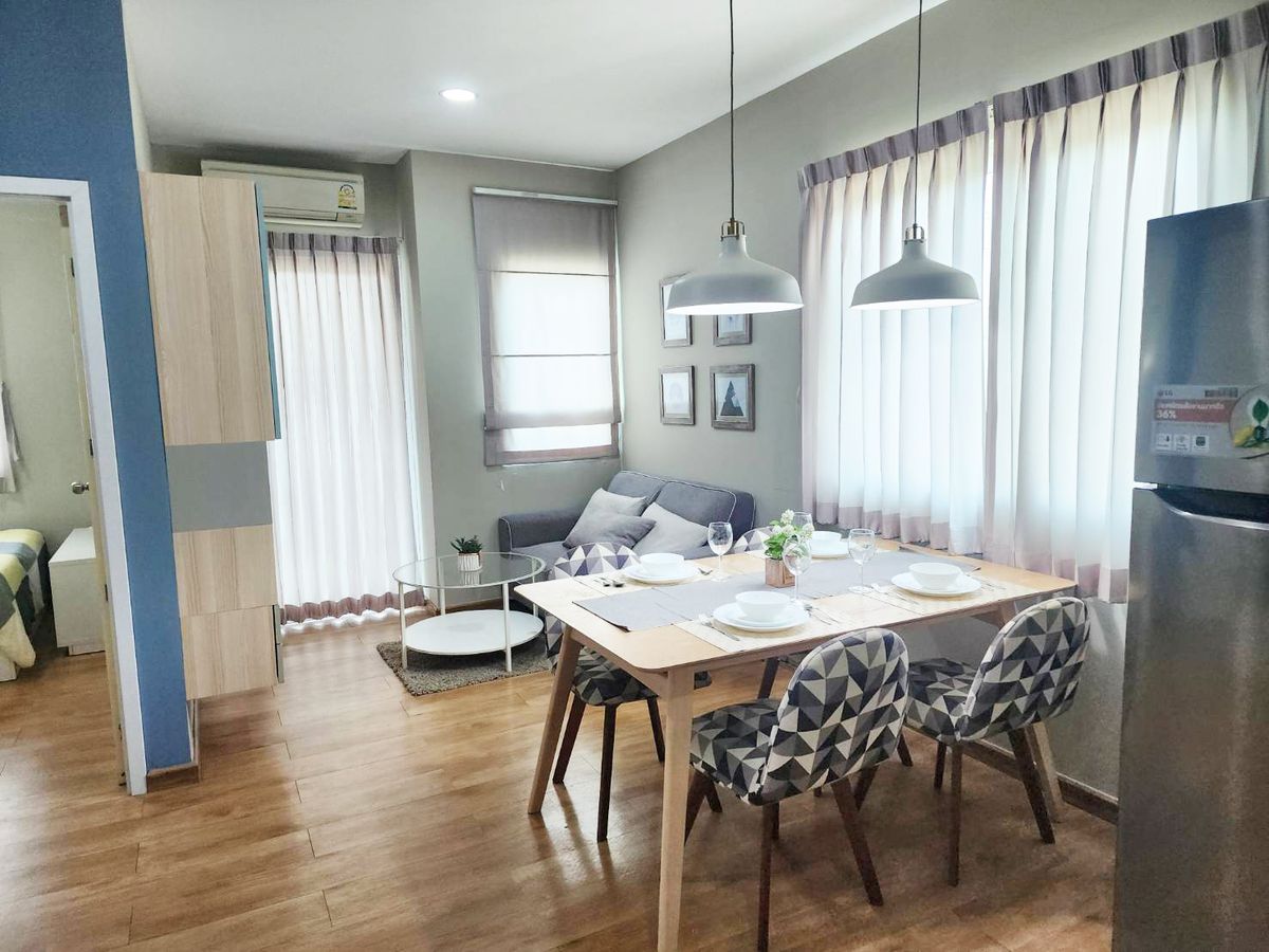 For RentCondoPathum Thani,Rangsit, Thammasat : 2 bedroom condo for rent, Pier 93, next to Rangsit Road, Nakhon Nayok, Khlong 4 rooms, beautiful corners, complete with carrying the luggage in