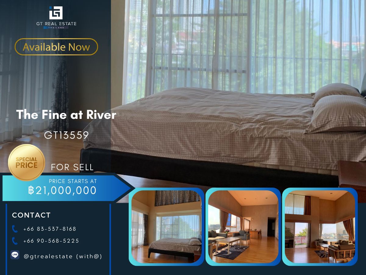 ขายคอนโดวงเวียนใหญ่ เจริญนคร : คอนโด The Fine at River เดินทางสะดวก ใกล้รถไฟฟ้าบีทีเอส มีรถรับส่ง เฟอร์นิเจอร์ครบ พร้อมอยู่ทันที