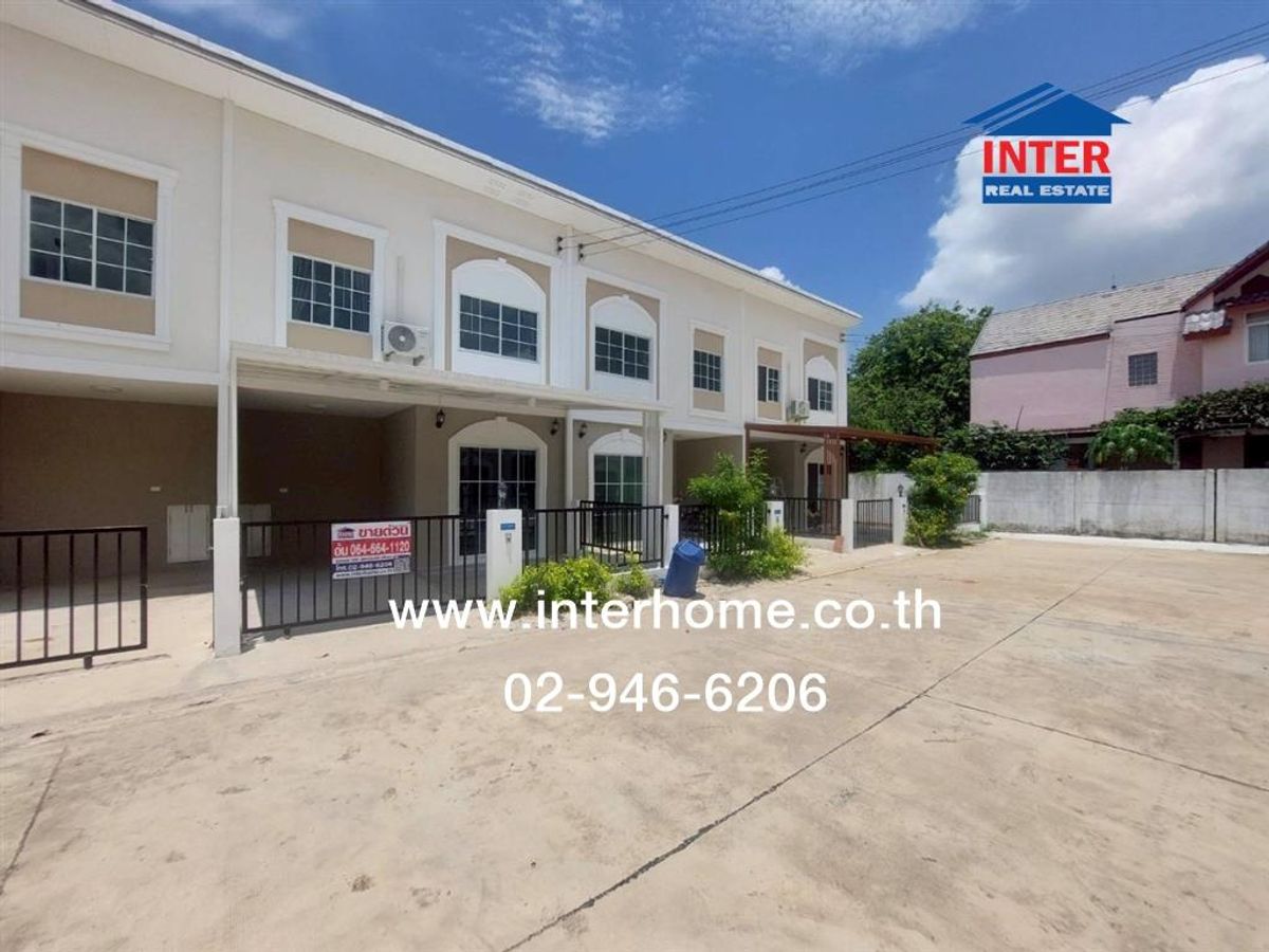 For SaleTownhomeLadkrabang, Suwannaphum Airport : 2 -story townhouse 17.6 sq.w. Village, Lio 2 Onnut-Chalong Krung Near Lat Krabang Industrial Estate Soi Chalong Krung 53 (Soi Wat Thippawat) Chalong Krung Road, Lat Krabang District, Bangkok