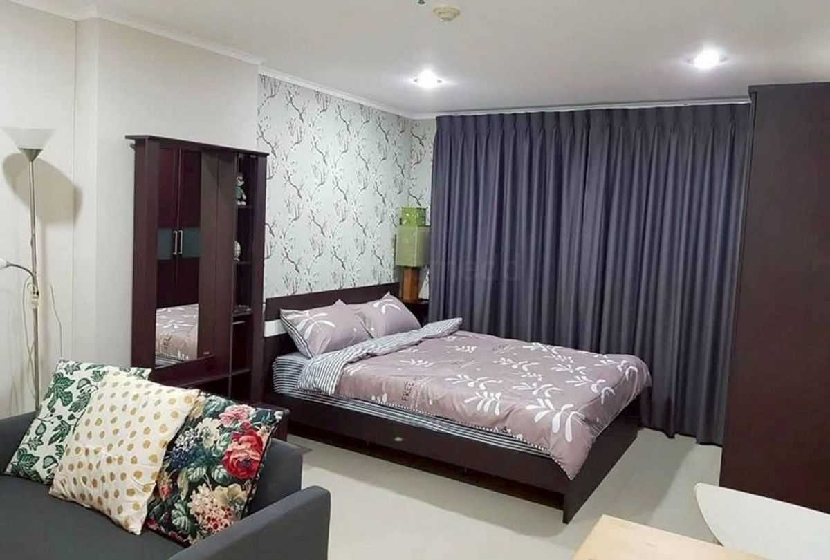 For RentCondoOnnut, Udomsuk : Condo for rent Lumpini Ville Sukhumvit 77, near BTS Onnut Studio room, 30 sqm with fir and complete Electrical machines - GHD000610R.