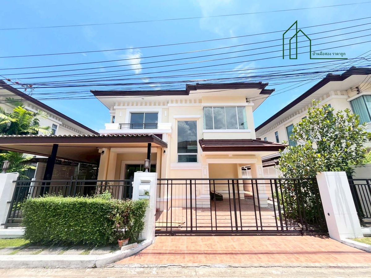 ขายบ้านสมุทรปราการ สำโรง : บ้านเดี่ยว 2 ชั้น รีโนเวทใหม่ หมู่บ้านเดอะ เซนโทร สุขุมวิท 113 ซอยวัดด่านสำโรง บ้านใหม่ สภาพดี 
