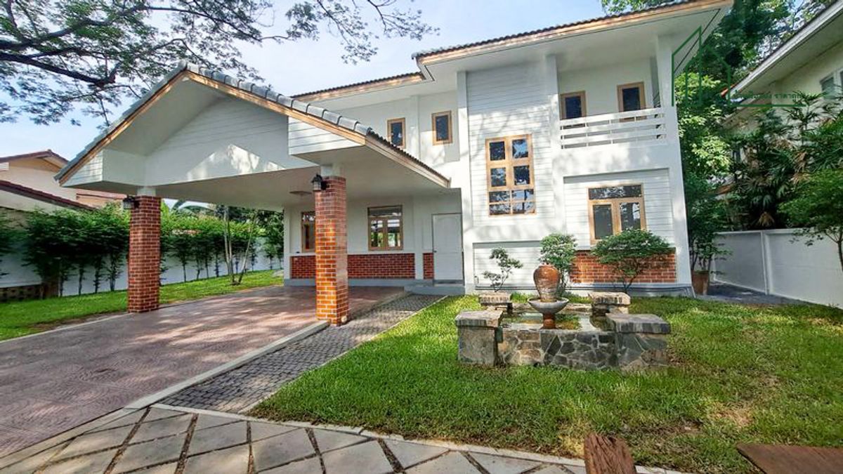 ขายบ้านปทุมธานี รังสิต ธรรมศาสตร์ : บ้านเดี่ยว พร้อมอยู่ หมู่บ้าน Forest Home 200 ตรว. ถนนรังสิต-นครนายก คลอง 7 ปทุมธานี 