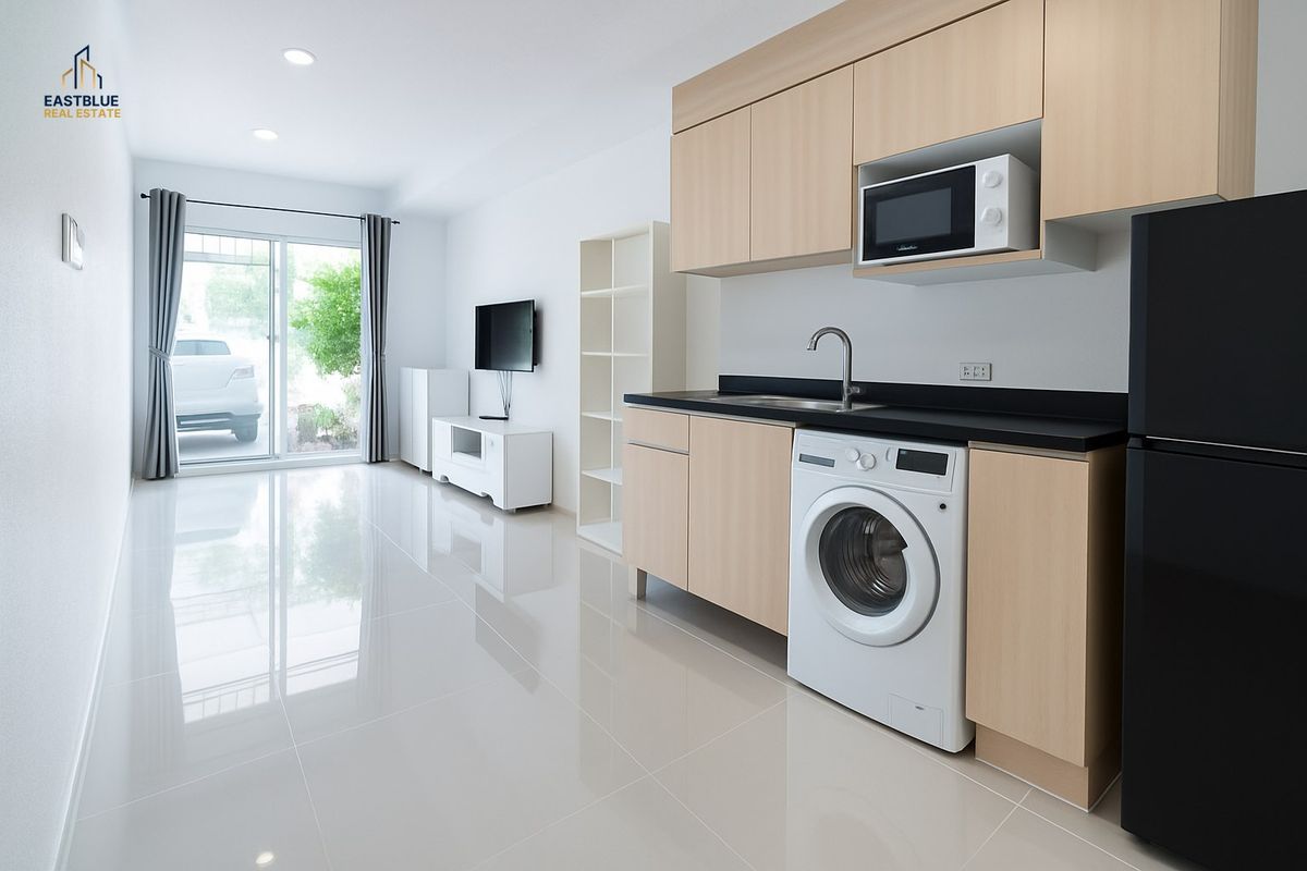 ให้เช่าทาวน์โฮมบางนา แบริ่ง ลาซาล : Pet friendly Townhome for Rent at Indy Bangna Km.7 Fully Furnished  ให้เช่า ทาวน์โฮมแต่งครบ เลี้ยงสัตว์ได้ Indy บางนา กม.7 เมกา บางนา